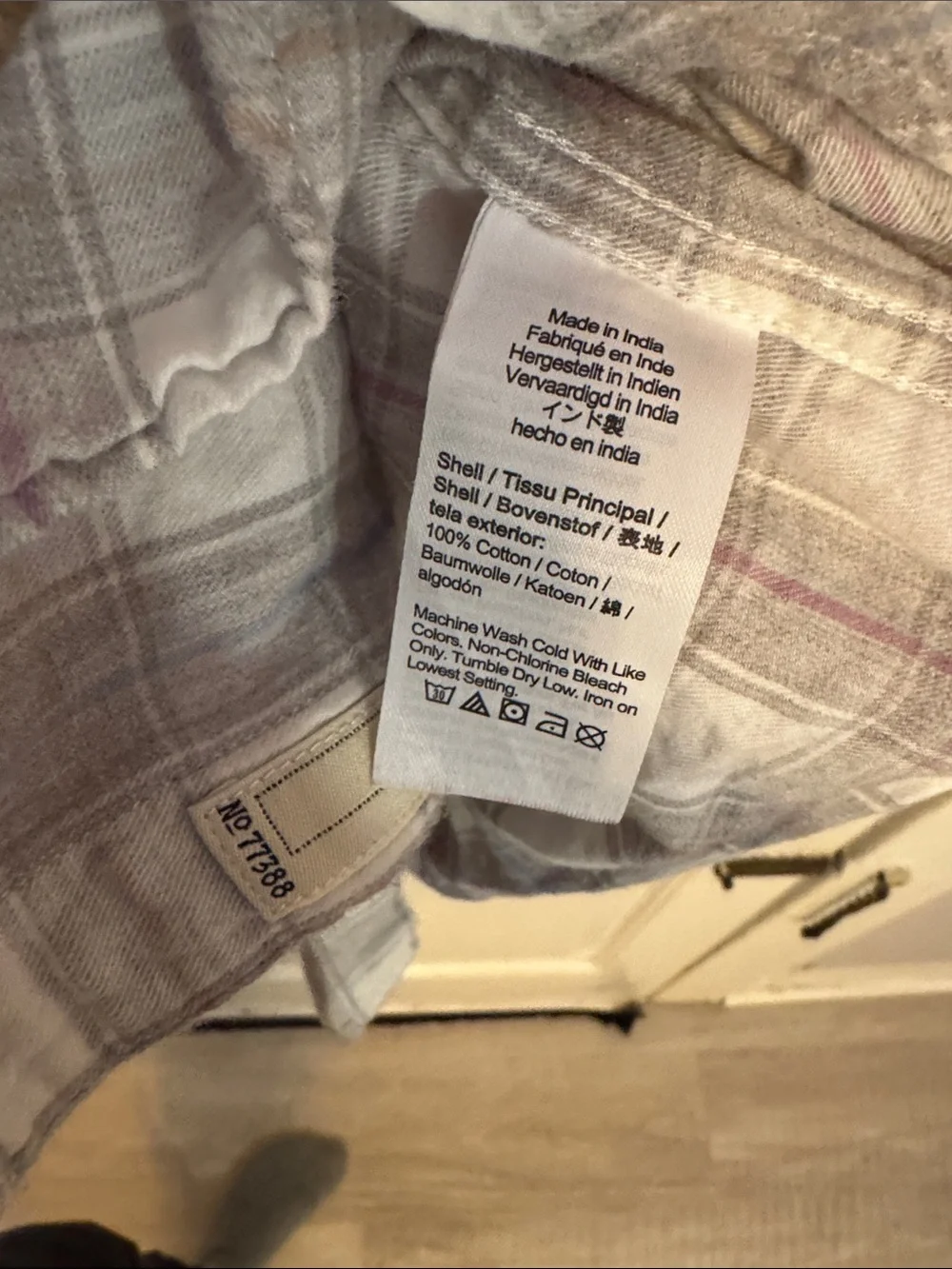 J. Crew Men's White and Gray Plaid Button-Down Shirt